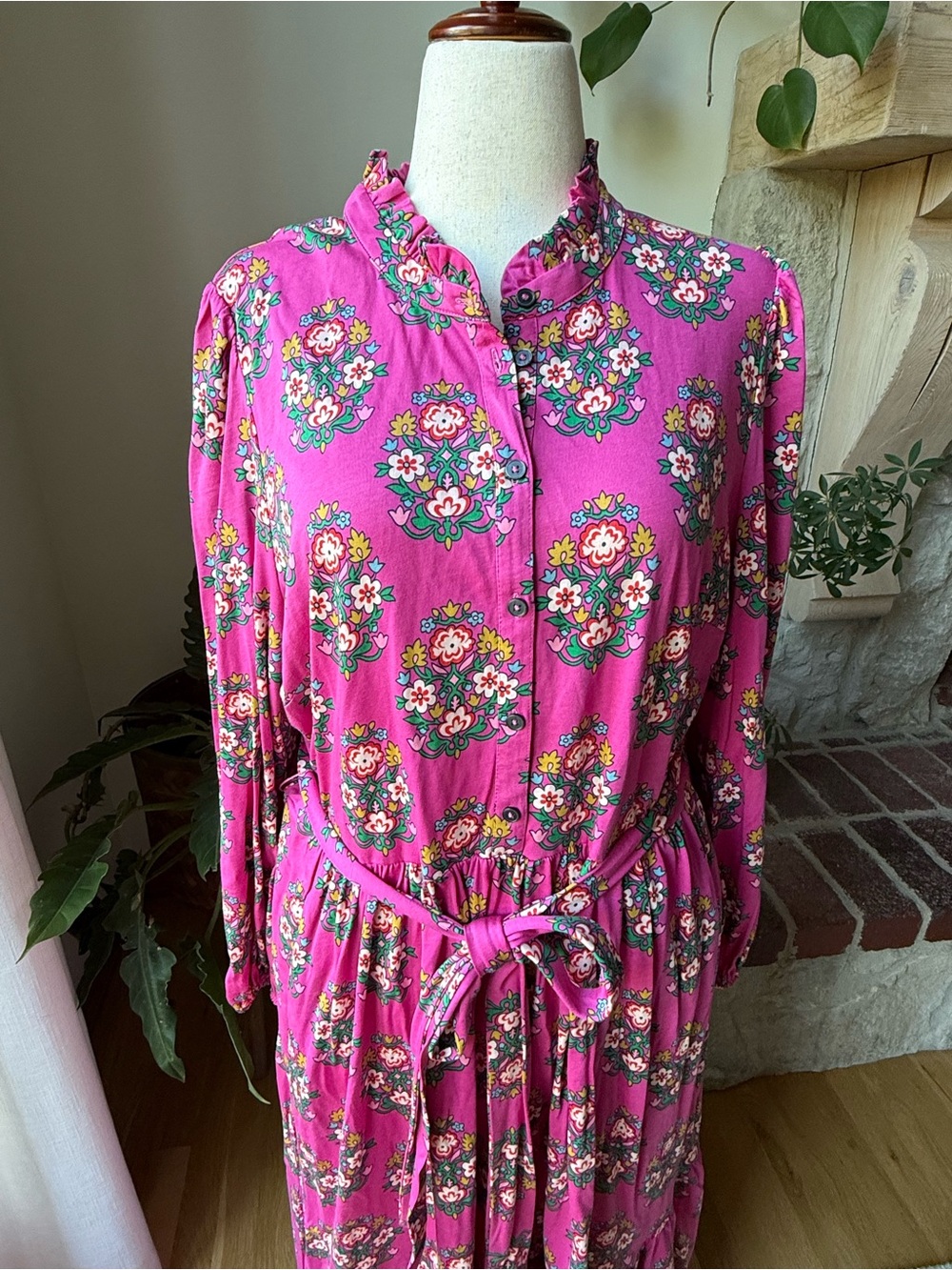 NWOT Boden Willow Jersey Tiered Floral Maxi Dress
